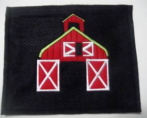 Picture of Old Mac Donalds Barn Pouch Machine Embroidery Design