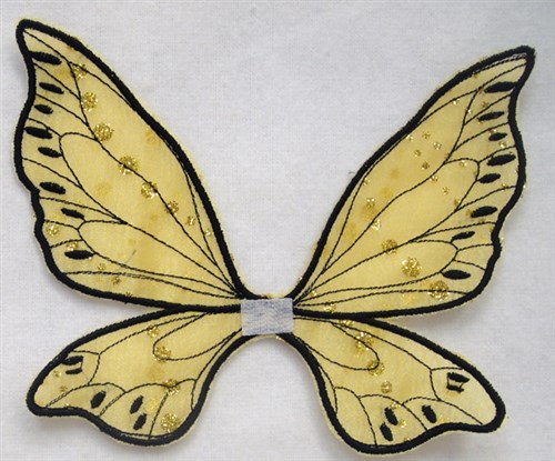 Felt Paperdoll Angel/Fairy/BumbleBee, Wings Machine Embroidery Design