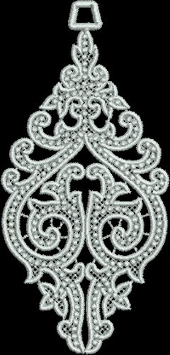 FSL Spire Ornament Machine Embroidery Design