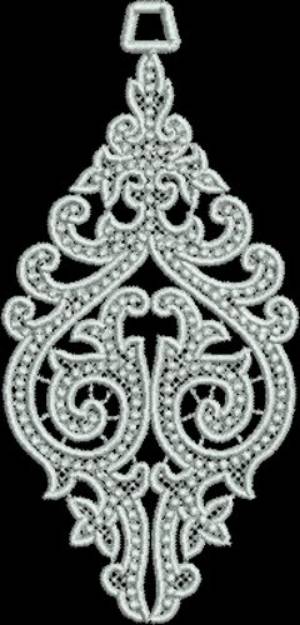 Picture of FSL Spire Ornament Machine Embroidery Design