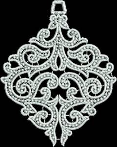 Picture of FSL Elegant Lace Ornament Machine Embroidery Design