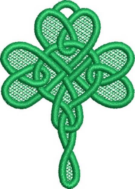Picture of FSL Celtic Shamrock Ornament Machine Embroidery Design