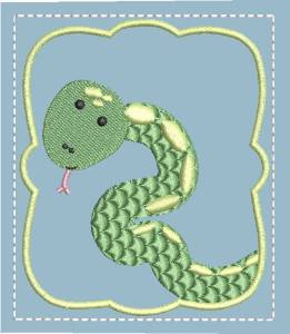 Picture of Memory Game Snake Machine Embroidery Design