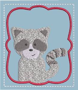 Picture of Memory Game Raccoon Machine Embroidery Design
