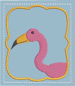 Picture of Memory Game Flamingo Machine Embroidery Design