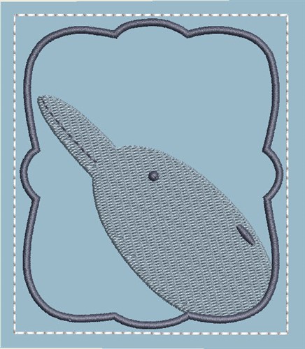 Memory Game Dolphin Machine Embroidery Design