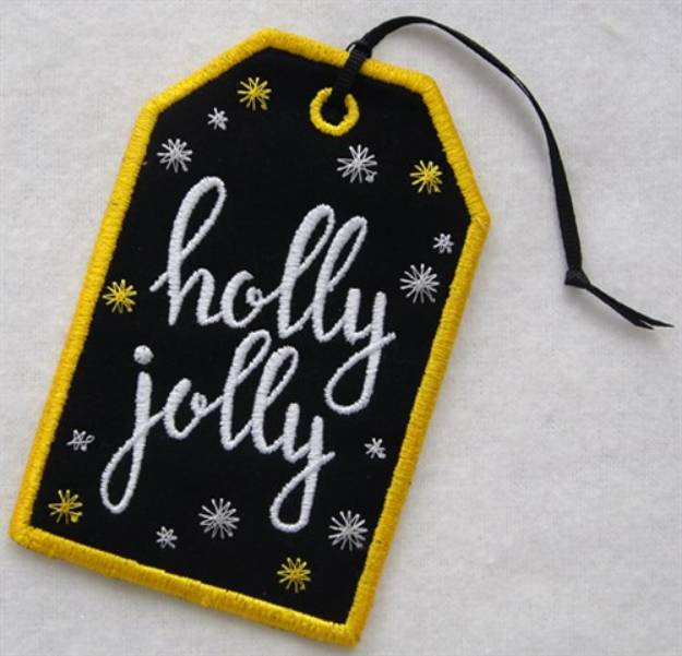 Picture of ITH Christmas Gift Card Holder 3 Machine Embroidery Design