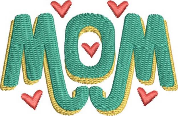 Picture of Mom Monogram 6 Machine Embroidery Design