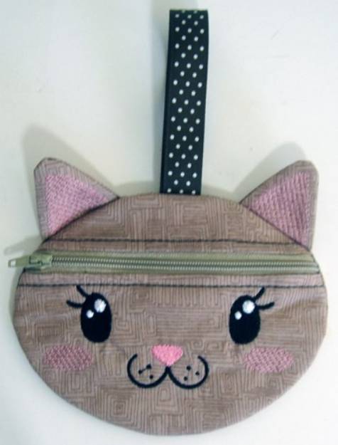 Picture of ITH Kitty Bag 03 Machine Embroidery Design