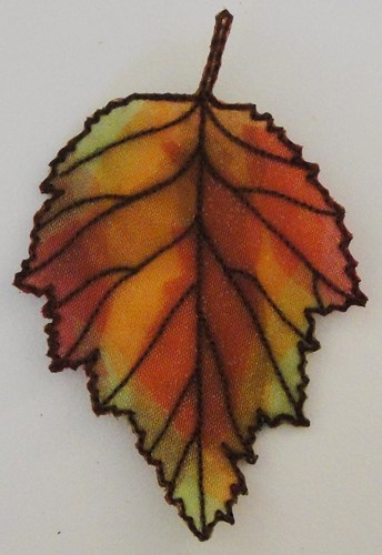 ITH Organza Autumn Leaf 8 Machine Embroidery Design