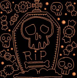Picture of Neon Halloween 1 Machine Embroidery Design
