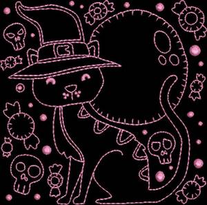Picture of Neon Halloween 3 Machine Embroidery Design