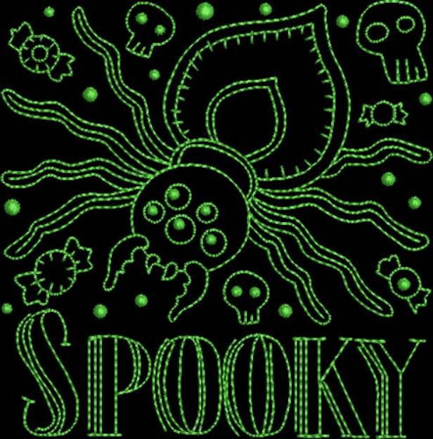 Picture of Neon Halloween 4 Machine Embroidery Design