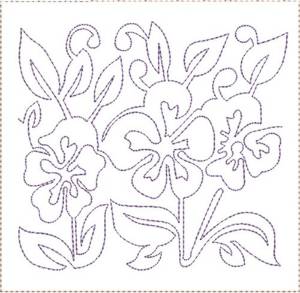 Picture of Pansy Quilt Block 10