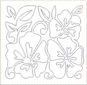 Picture of Pansy Quilt Block 8