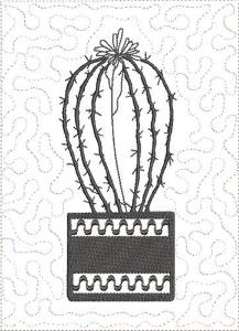 Picture of ITH Cactus to Color Quilt Blk 3 Machine Embroidery Design