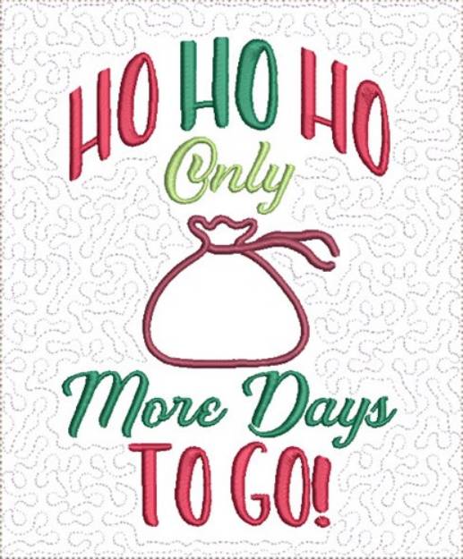 Picture of Count Down to Christmas 4 Machine Embroidery Design