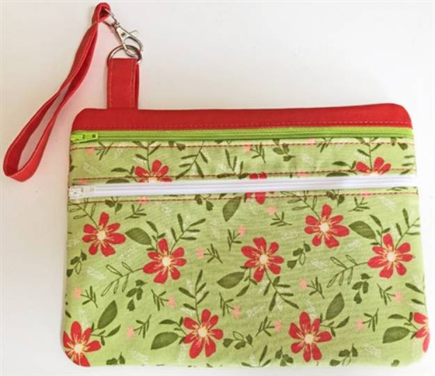 Picture of Two Zipper Pouch Machine Embroidery Design