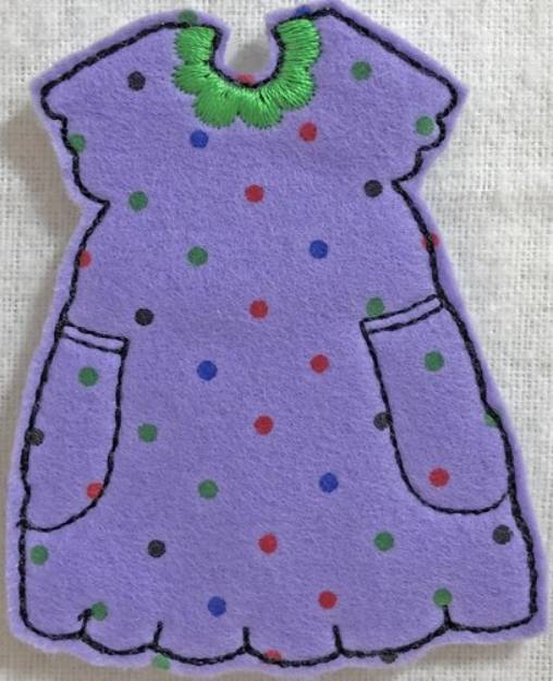 Picture of Dress 6 for Small Felt Paperdoll