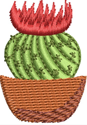 Mini Cactus 7 Machine Embroidery Design
