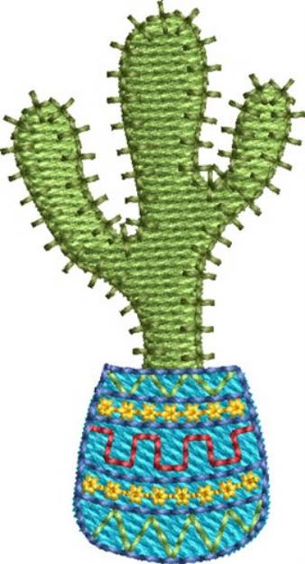 Picture of Mini Cactus 6 Machine Embroidery Design