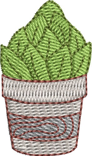 Mini Cactus 3 Machine Embroidery Design