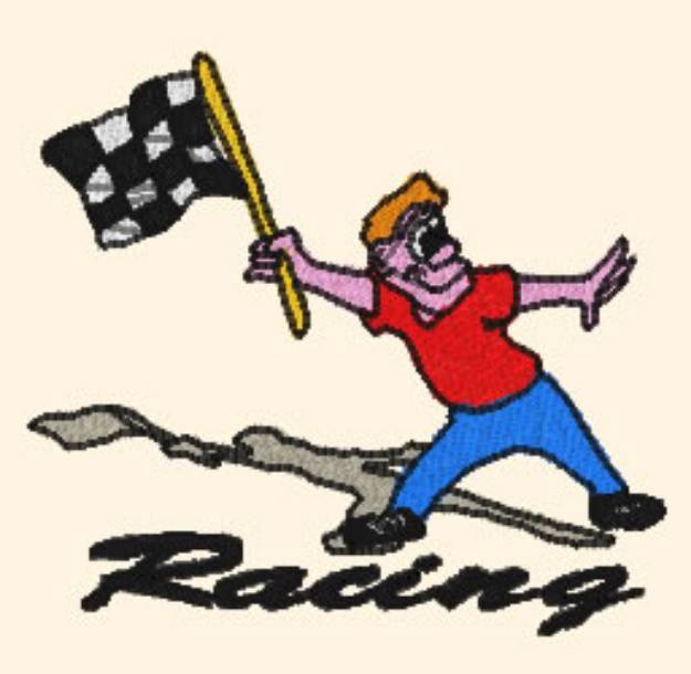 Picture of Racing Finish Line Machine Embroidery Design