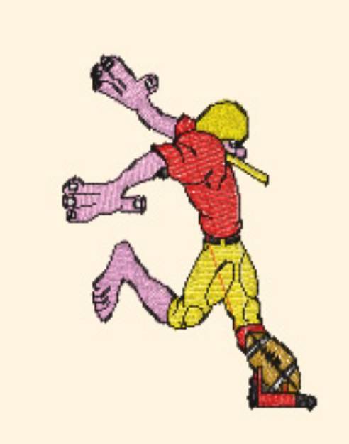 Picture of Barefoot Kicker Machine Embroidery Design