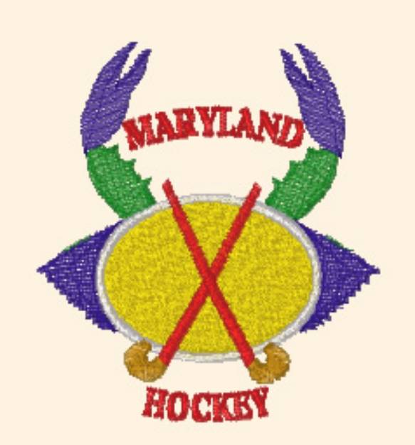 Picture of Maryland Hockey Machine Embroidery Design