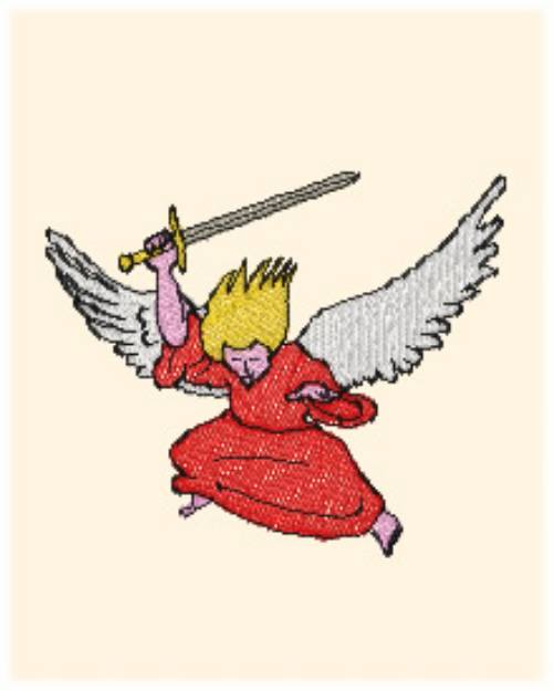 Picture of Archangel Machine Embroidery Design
