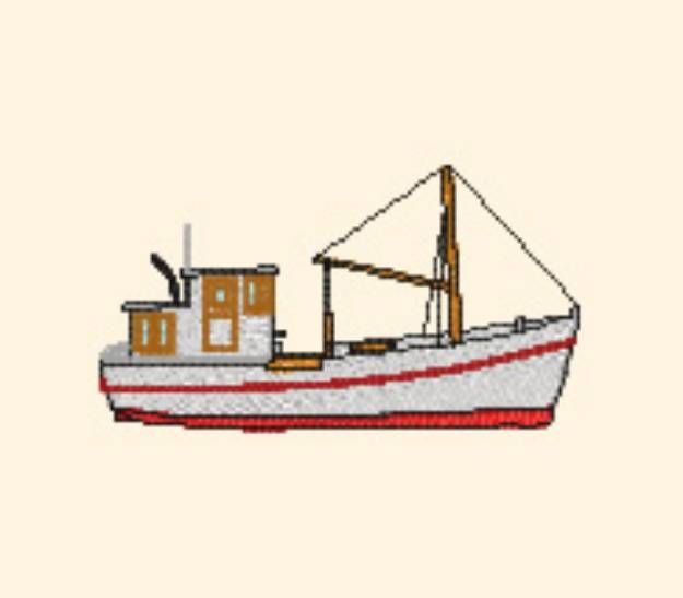 Picture of Buy Boat Machine Embroidery Design