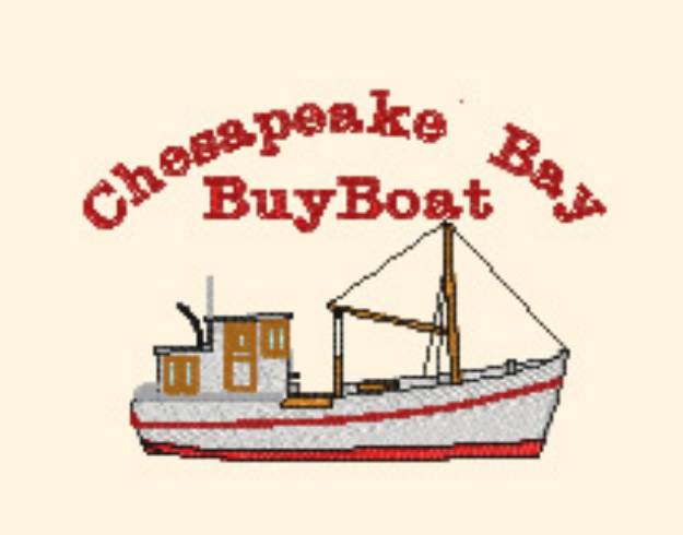 Picture of Buy Boat Chesapeake Machine Embroidery Design