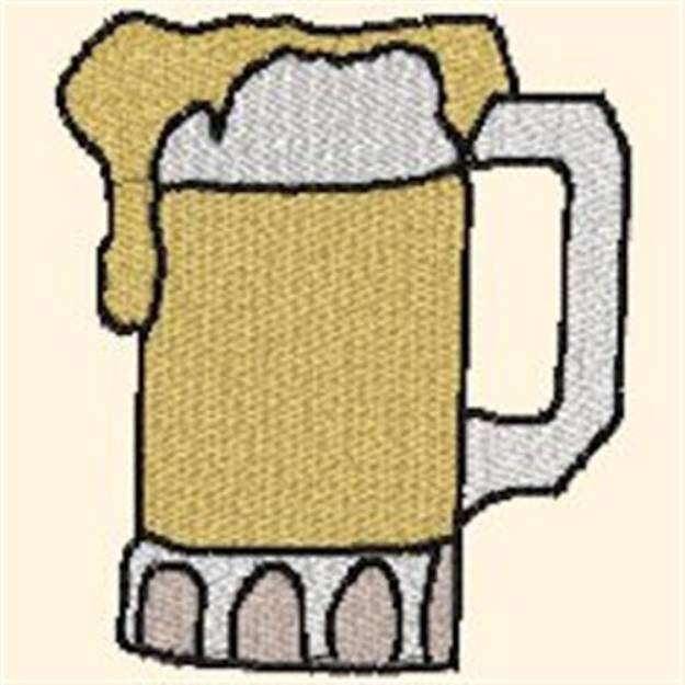 Picture of Beer Mug Machine Embroidery Design