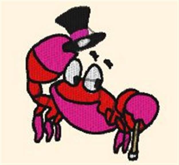 Picture of Mr. Crab Machine Embroidery Design