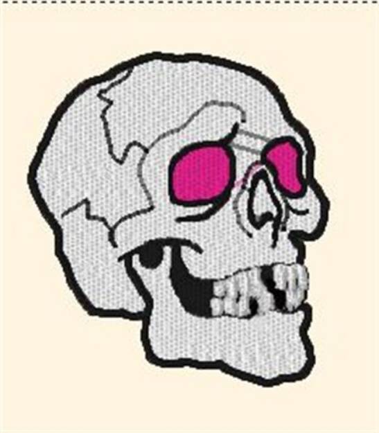 Picture of Creepy Skull Machine Embroidery Design