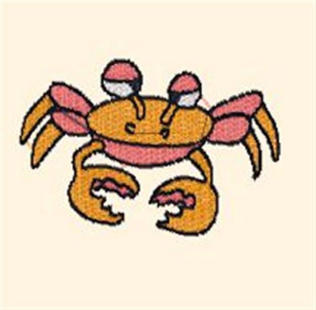 Picture of Crabby Crab Machine Embroidery Design