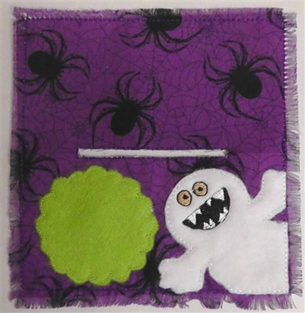 Picture of Halloween Bag Topper Machine Embroidery Design