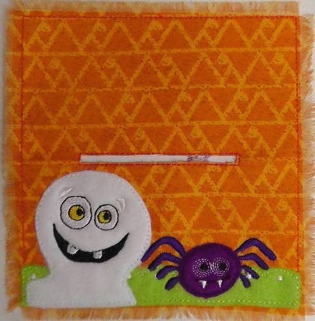 Picture of Ghost Bag Topper Machine Embroidery Design
