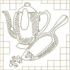 Picture of Coffee and Scoop Machine Embroidery Design