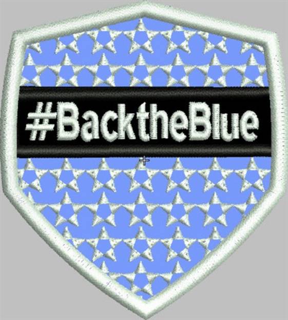 Picture of Back The Blue Machine Embroidery Design