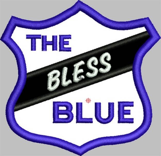 Picture of Bless The Blue Machine Embroidery Design