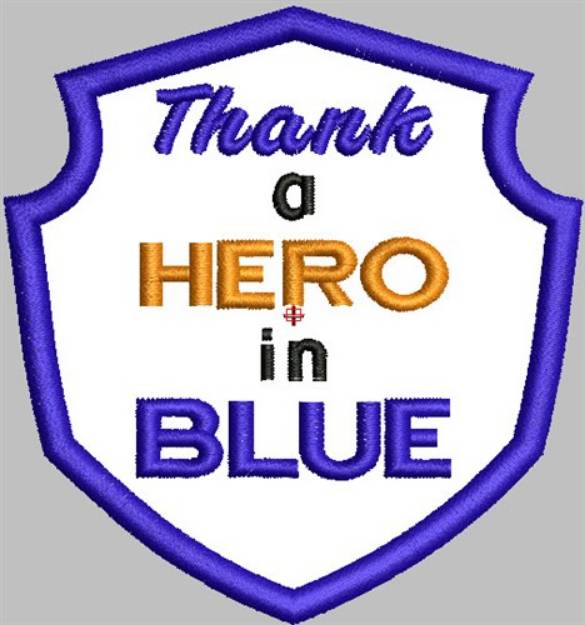 Picture of Hero In Blue Machine Embroidery Design