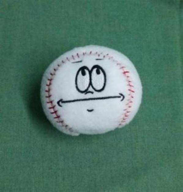 Picture of Silly Softie Baseball 04 Machine Embroidery Design