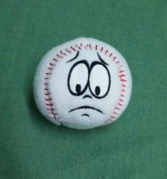 Picture of Silly Softie Baseball 06 Machine Embroidery Design