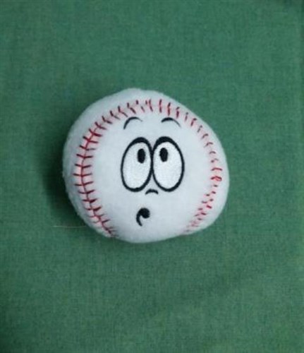 Silly Softie Baseball 09 Machine Embroidery Design