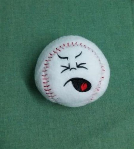 Silly Softie Baseball 15 Machine Embroidery Design