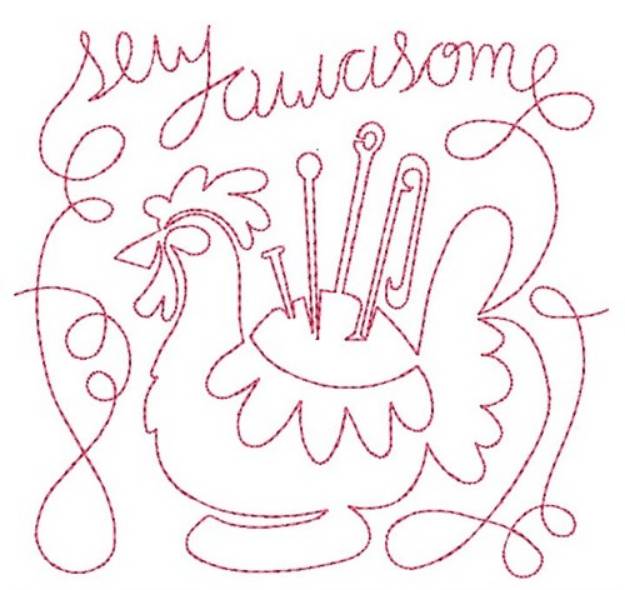 Picture of Sew Awesome Machine Embroidery Design