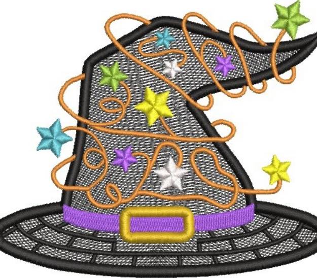 Picture of FSL Witchs Hat Machine Embroidery Design