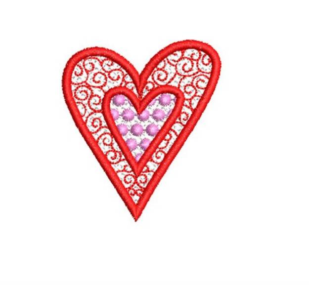 Picture of FSL HEART 02 Machine Embroidery Design
