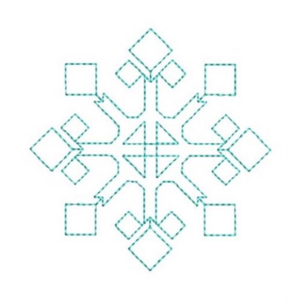 Picture of Quilting Snowflake Machine Embroidery Design
